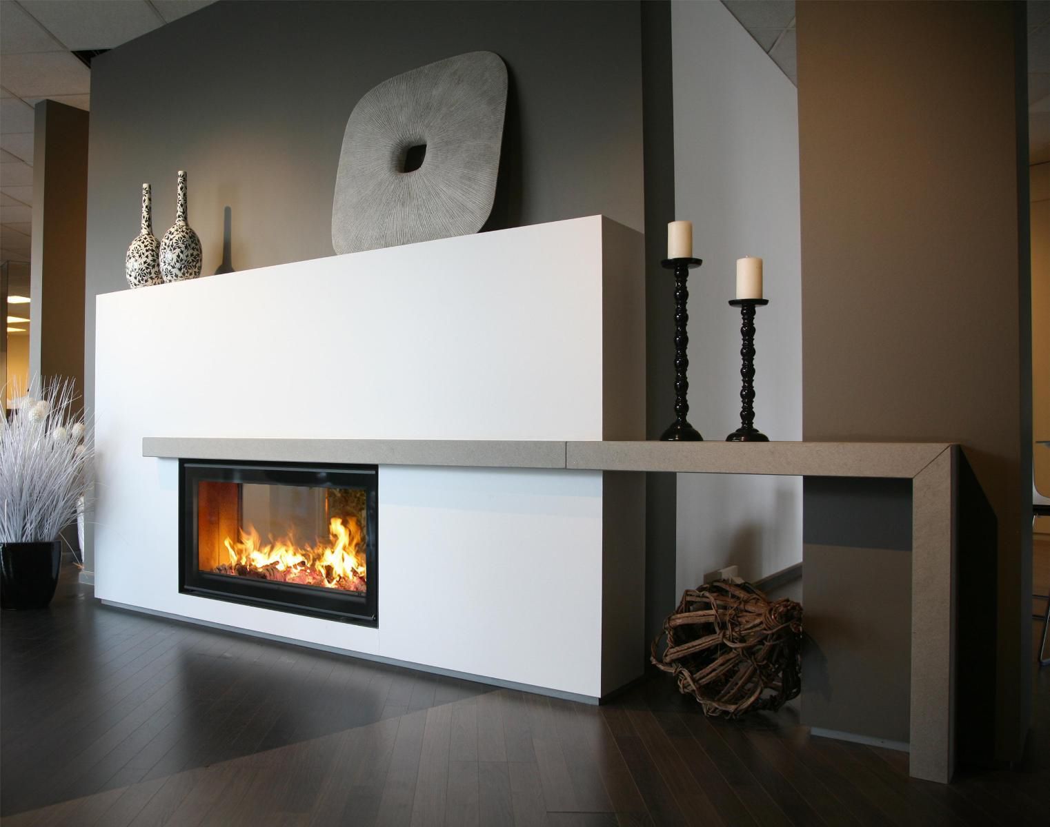 Wood Burning Fireplace Insert Double Sided Venus 850d Green