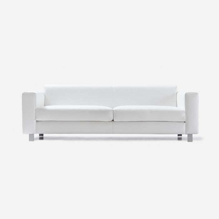 Contemporary Sofa K1 Sancal Leather 3 Seater White