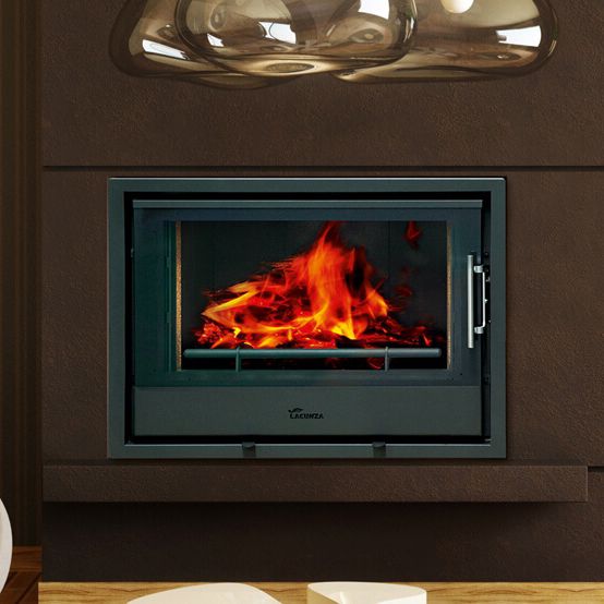 Wood Burning Fireplace Contemporary Closed Hearth Built In
