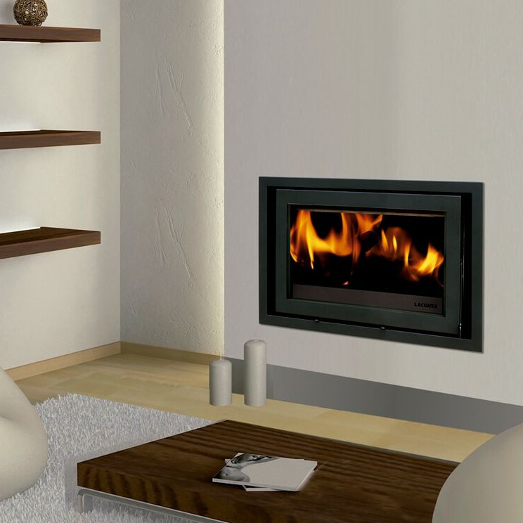 Wood Burning Fireplace Contemporary Closed Hearth Built In