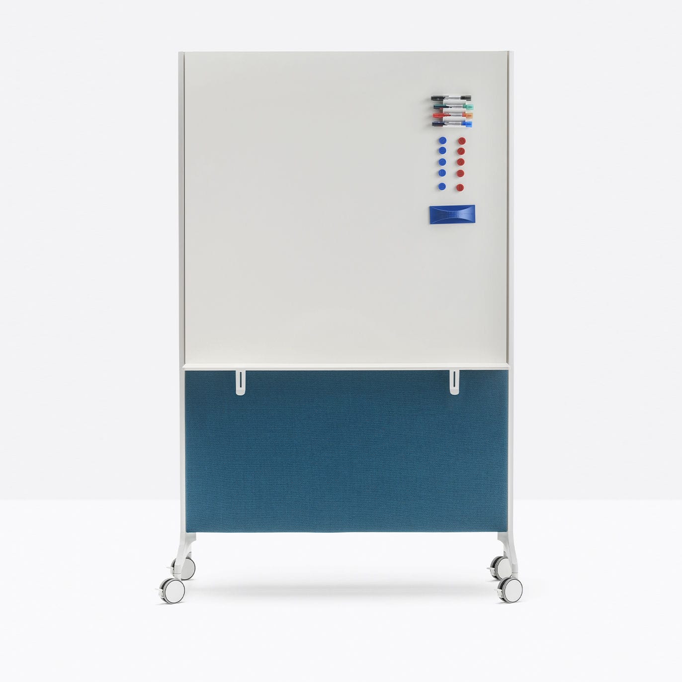 Freestanding desk partition YPSILON CONNECT YCL_L110/150 PEDRALI cast aluminum / soundproofed