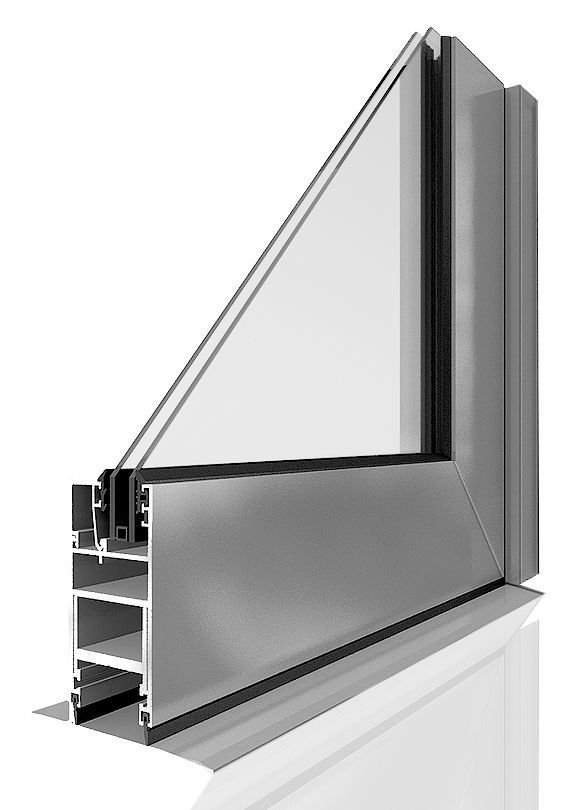 Aluminum door profile - VAIVÉN V45 - Laminex