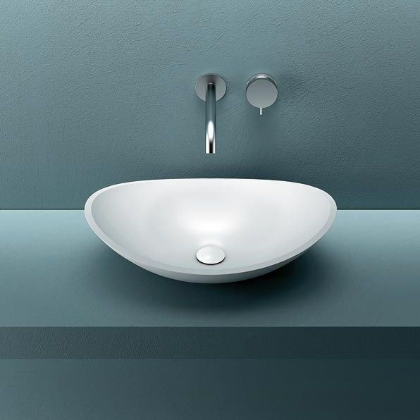 Countertop washbasin - ATTICA - PLANIT - Corian® / without hole ...