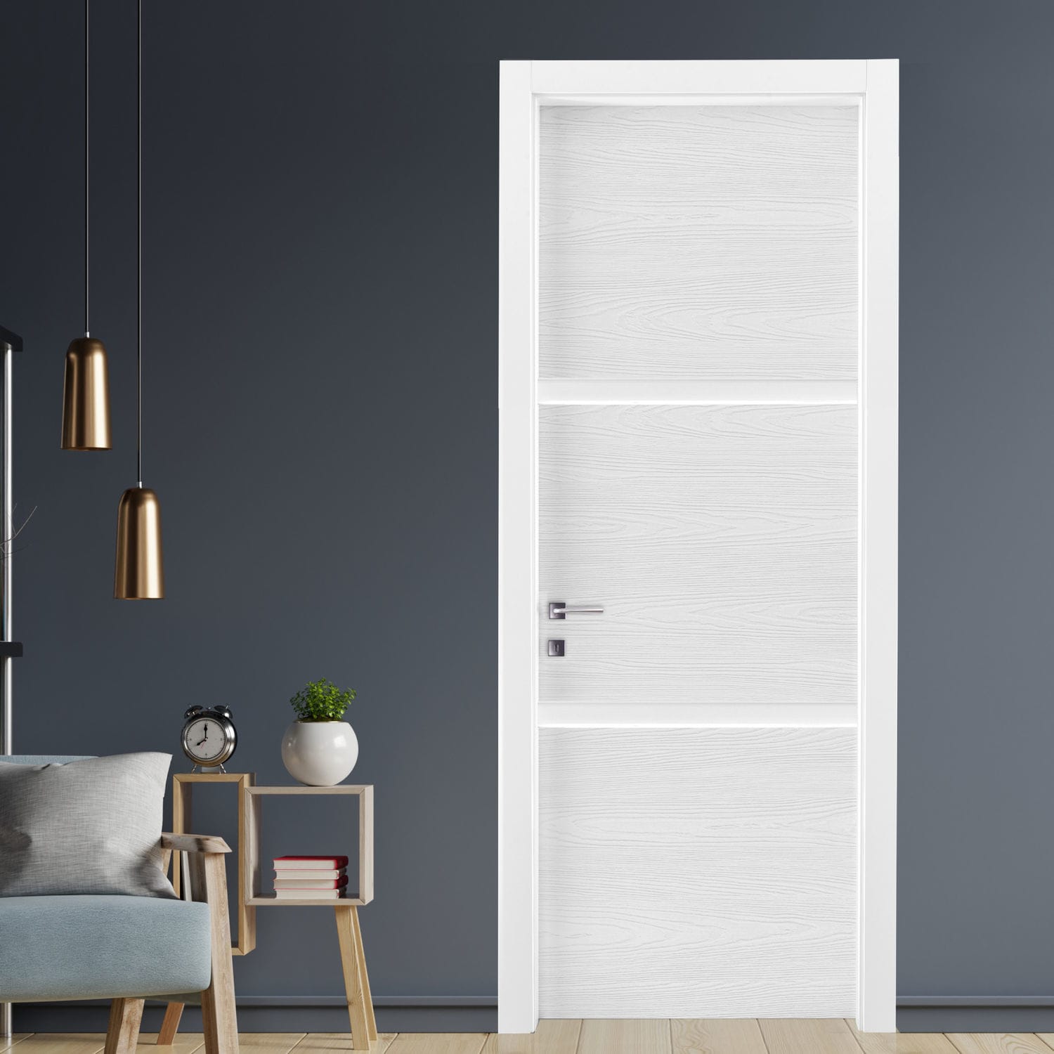 Interior door - AVALON - AGOPROFIL S.p.A - MDF / swing / contemporary