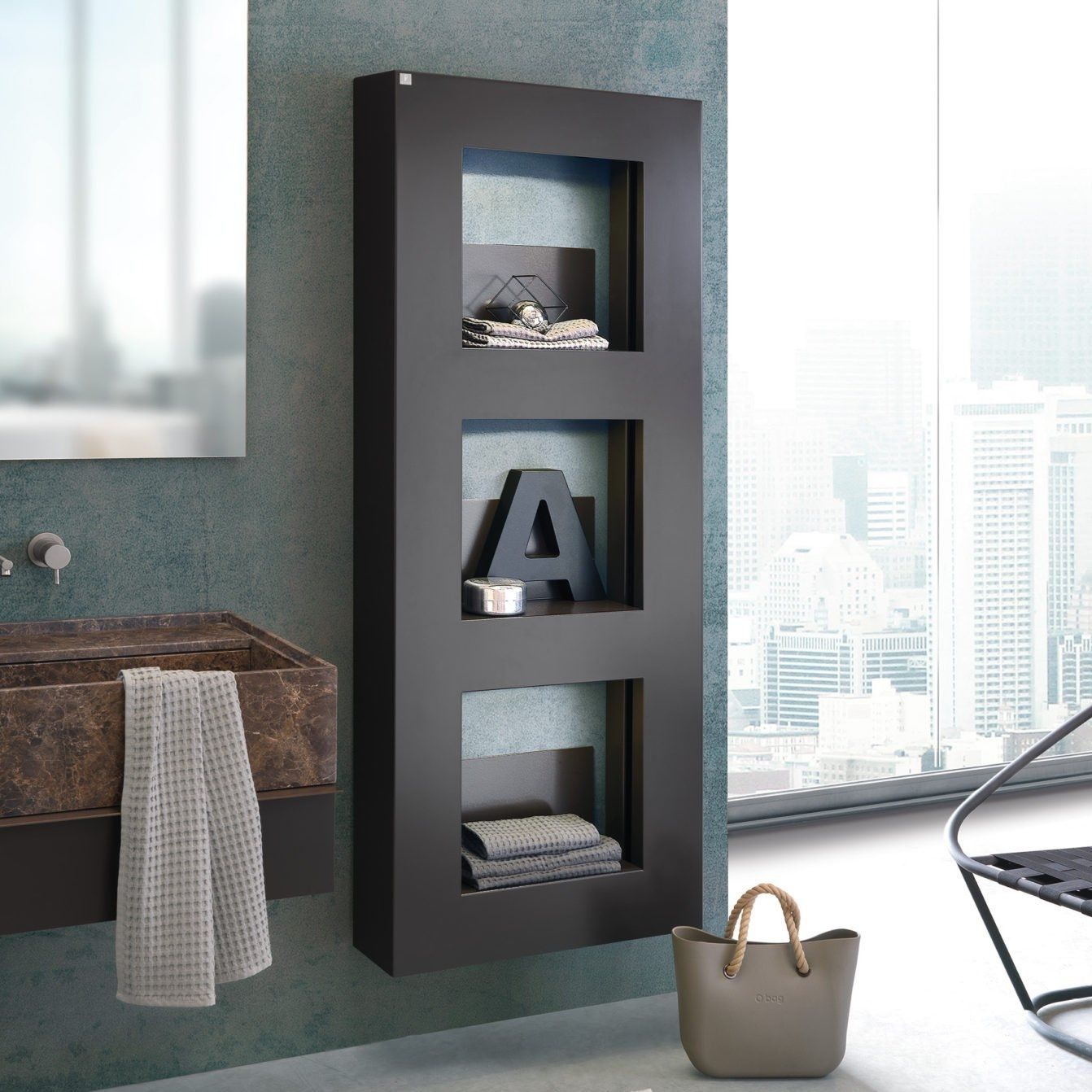 Hot water radiator - CUBE - DELTACALOR - 501 w...750 w / 0...500 w ...