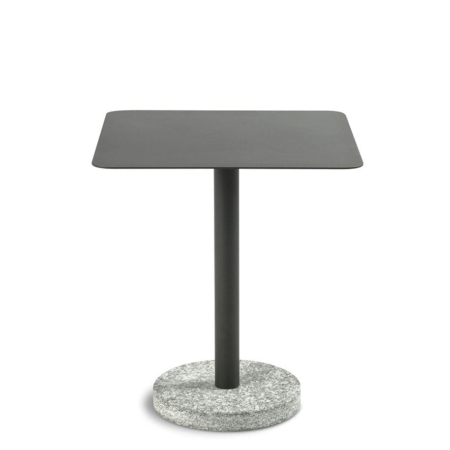 Contemporary side table BERNARDO 353 RODA stainless steel / stone