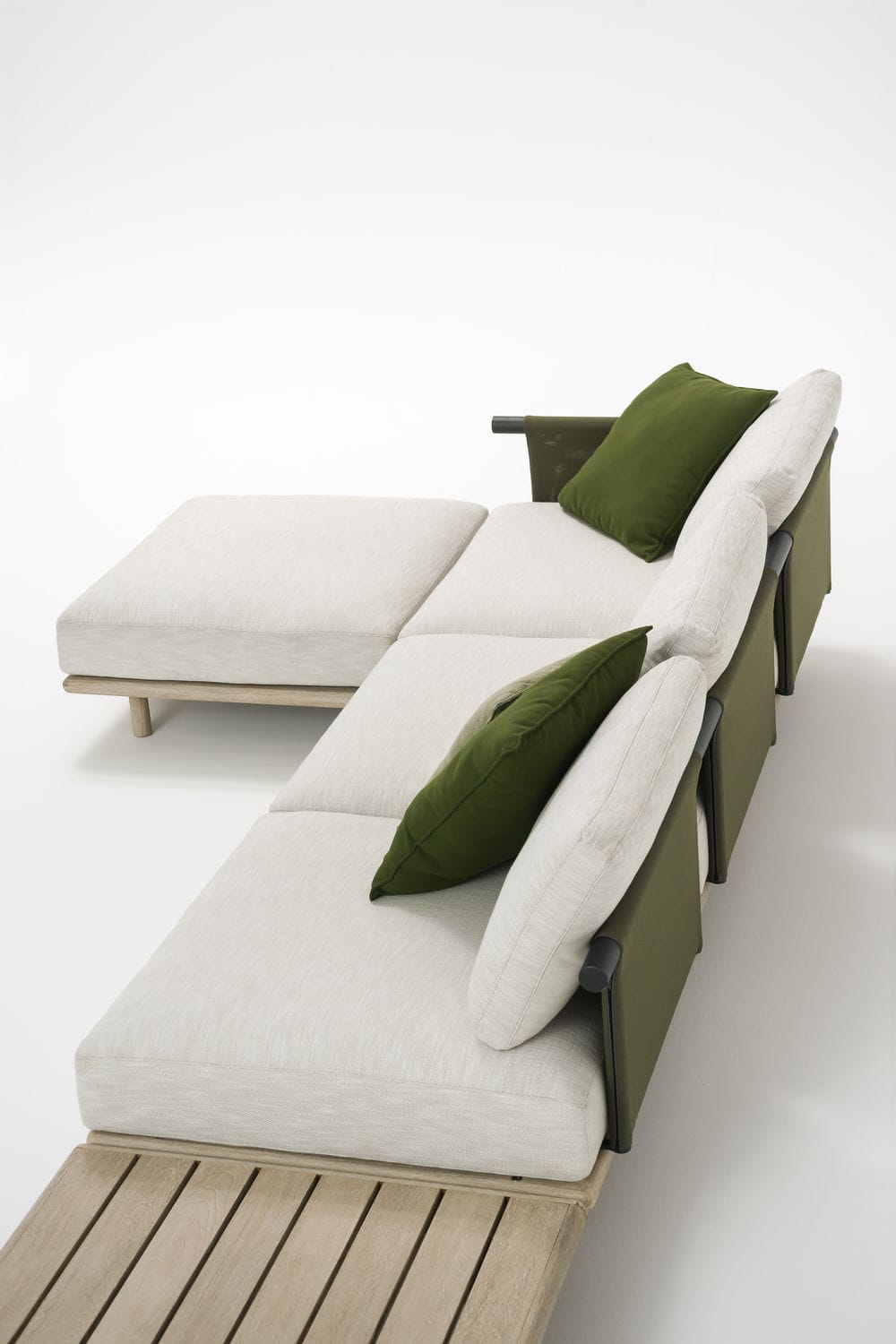 Outdoor sofa / modular / contemporary / teak EDEN RODA