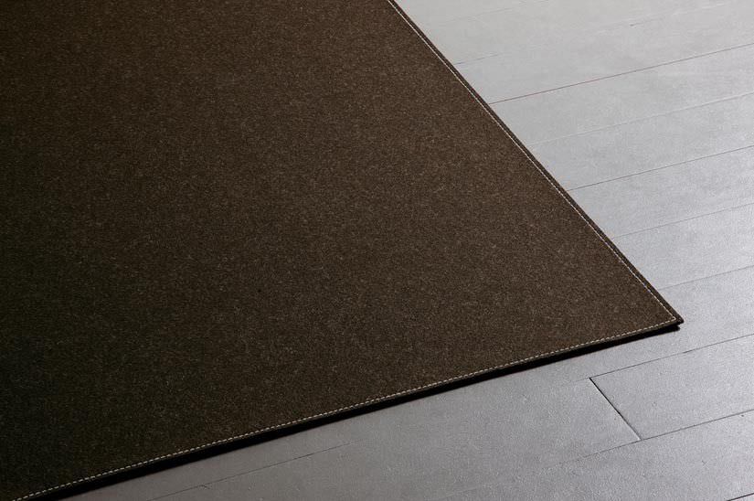 Contemporary rug - FELTRO BASIC - Ruckstuhl AG - plain / wool / leather