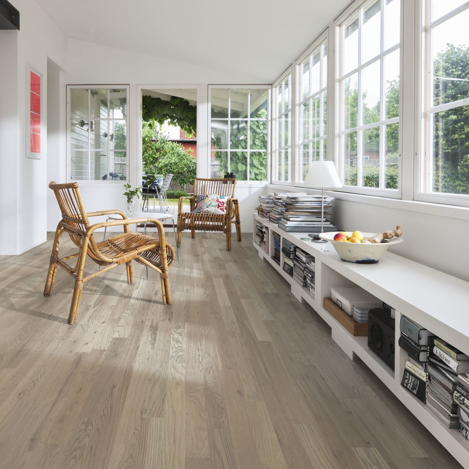 Engineered parquet floor - CHALKY GREY 3S - Karelia - oak / oiled / brushed