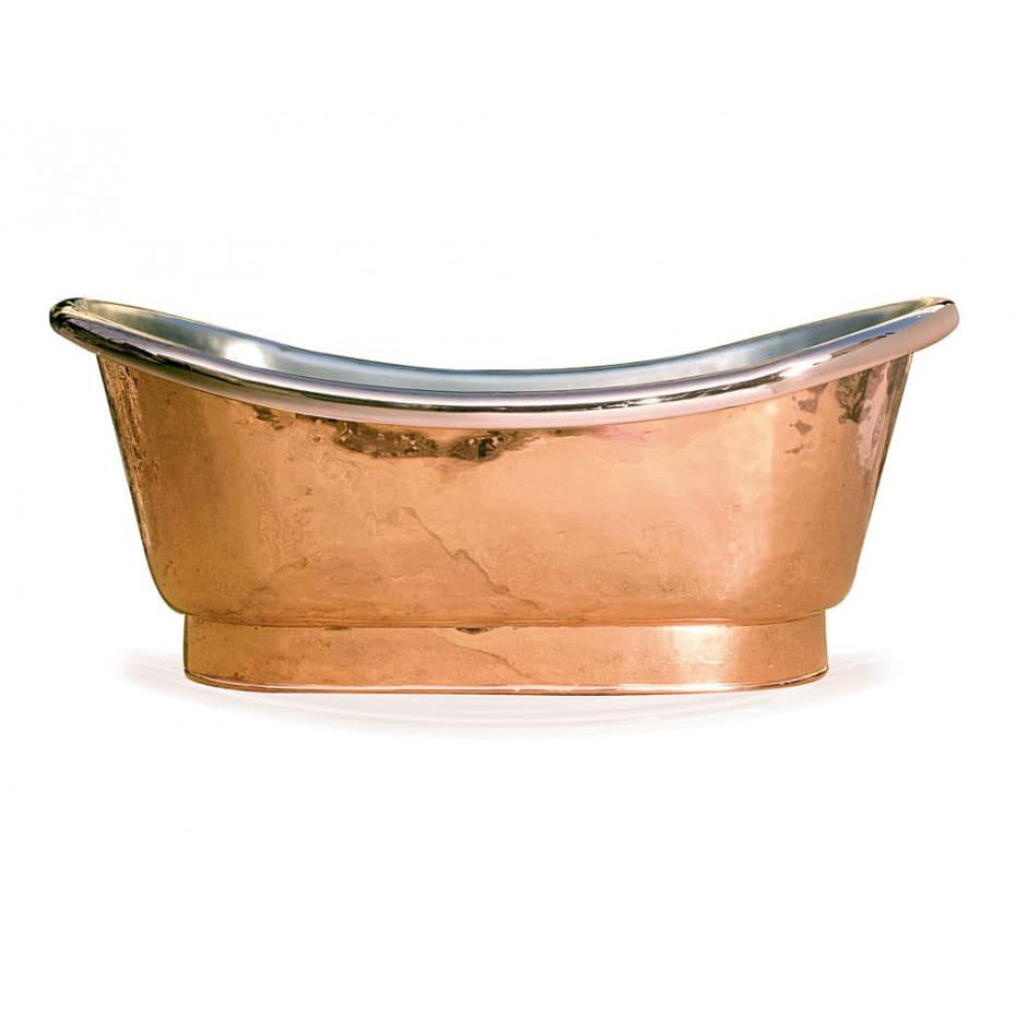 Oval bathtub JANDELLE freestanding / copper