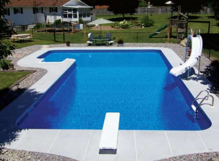 Wall swimming pool - BAHAMA FULL-L - Kafko Manufacturing - outdoor / in ...