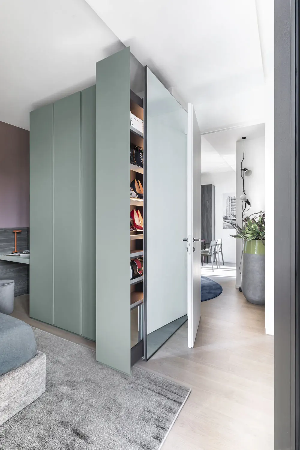 hide Closet Collection【美品】 Amazon.com: Modern Shoe Cabinet with Hidden Shoe Storage