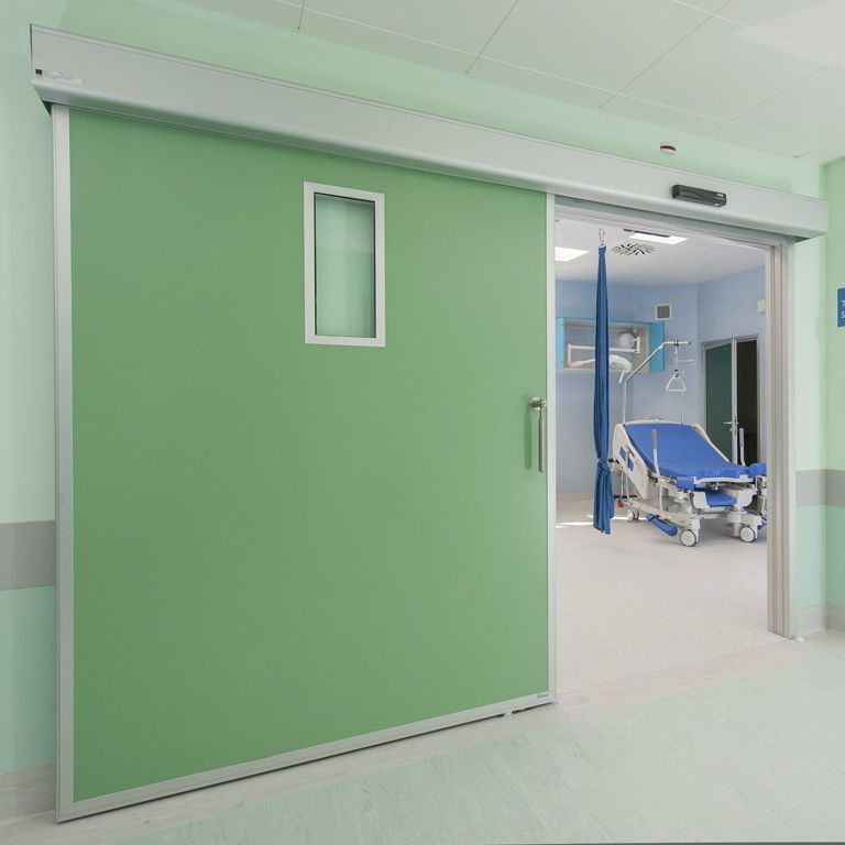 Interior door - PSE L - Ponzi - anodized aluminum / HPL / sliding