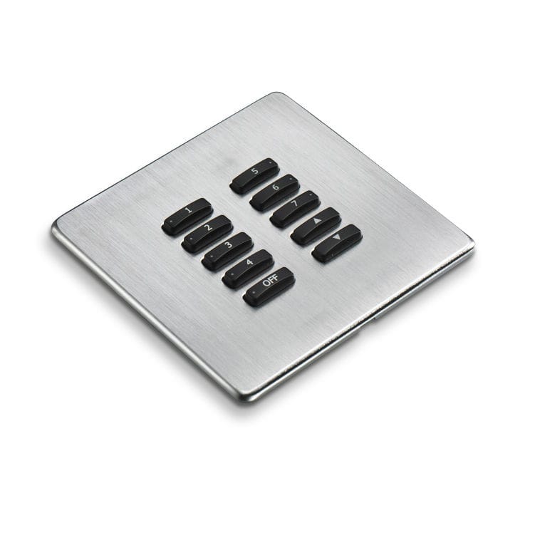 Home automation system control keypad WCM100 Rako Controls wall