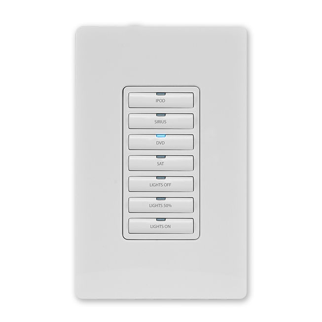 Home automation system control keypad MET7 AMX wallmounted