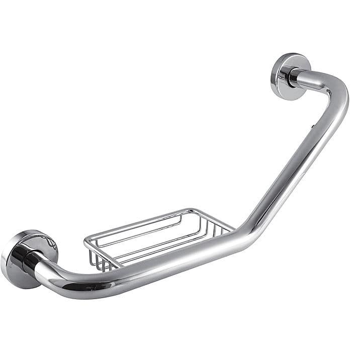 Metal Grab Bar - Max-tres: 134183 - Tres Grifería - L-shaped   Wall 