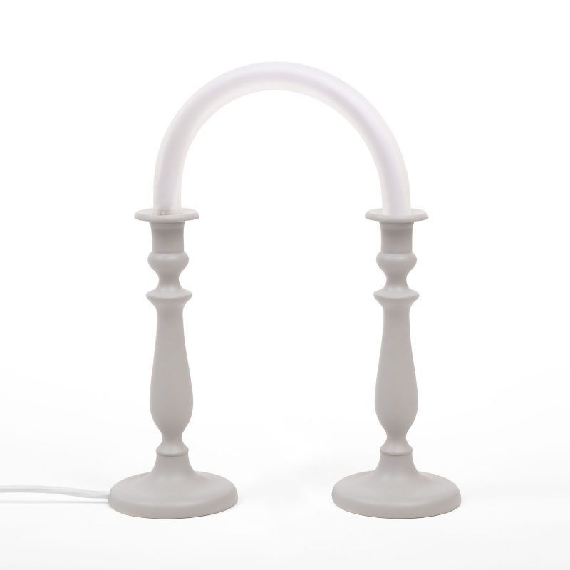 twin candle desk lamp