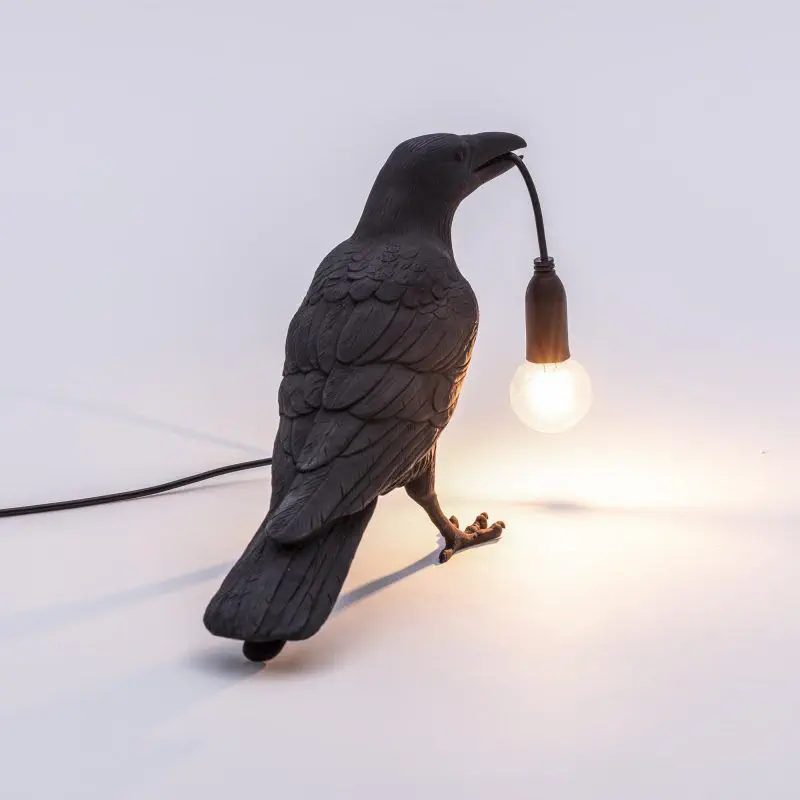 Table Lamp Bird Seletti Resin Original Design Led Table Lamp Bird Seletti Resin, Ravens Floor Lamp