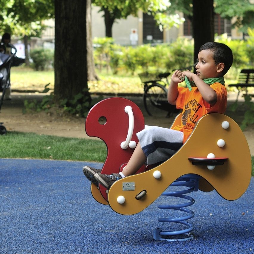 HDPE spring rocker - M106 - KOMPAN - animal / 1-seat