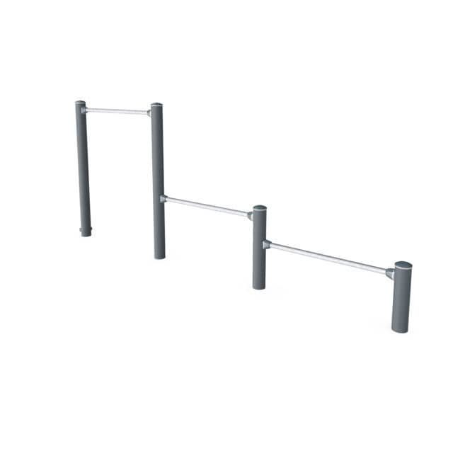Triple pullup bar FPW209 KOMPAN metal / outdoor / for fitness trails