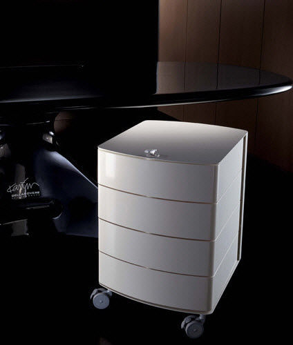Plastic Office Unit 4 Drawer On Casters Original Design