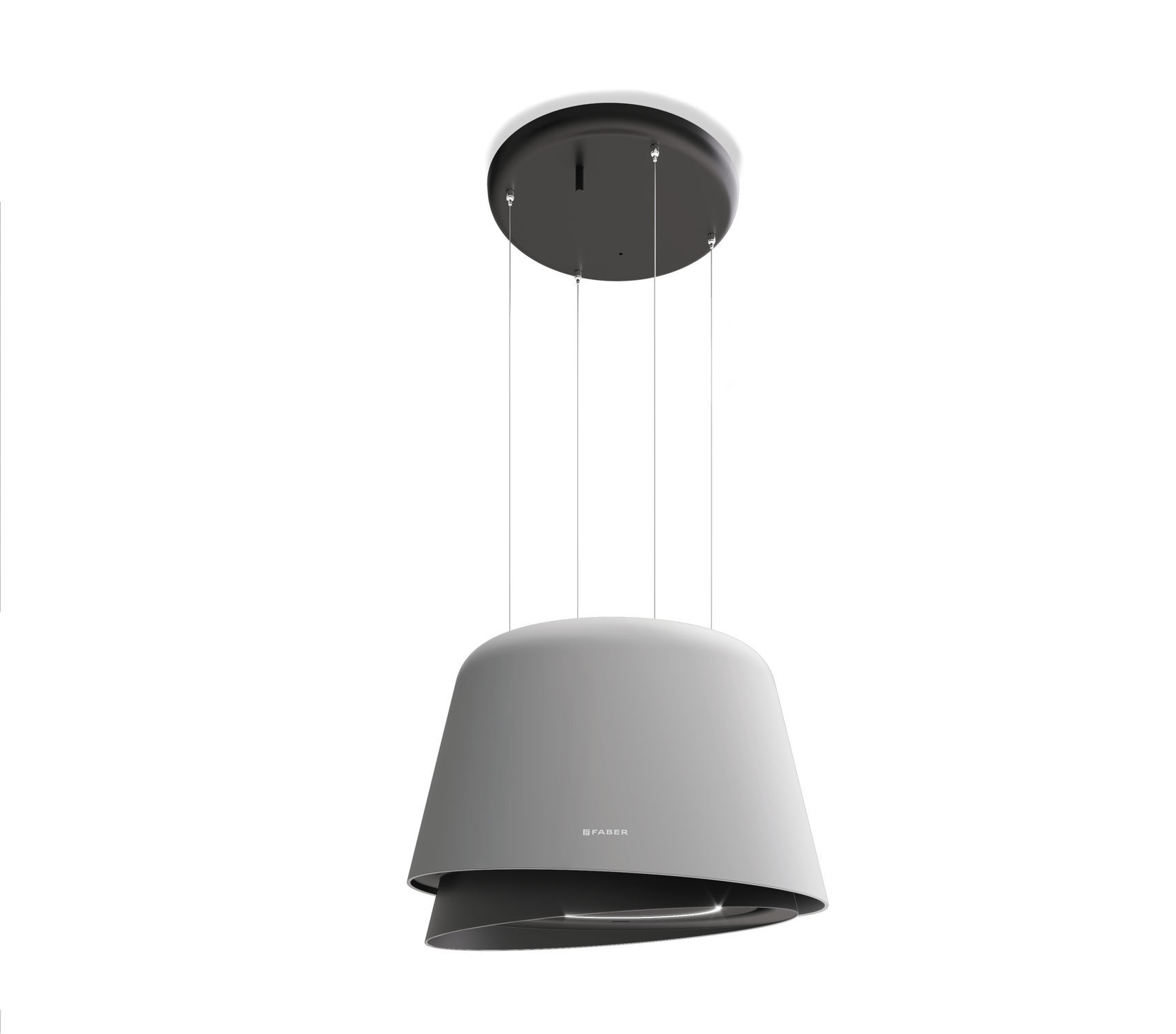 Island range hood BELLE Faber S.p.A original design / with built