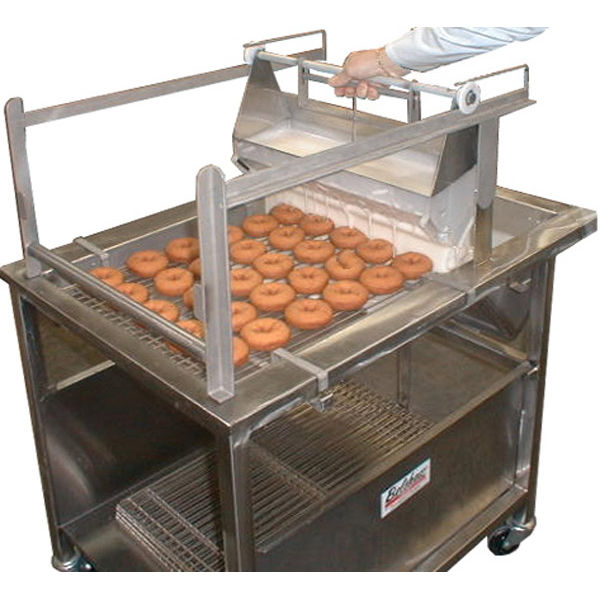 Doughnut glazing prep table - HG18EZ - ADAMATIC - stainless steel