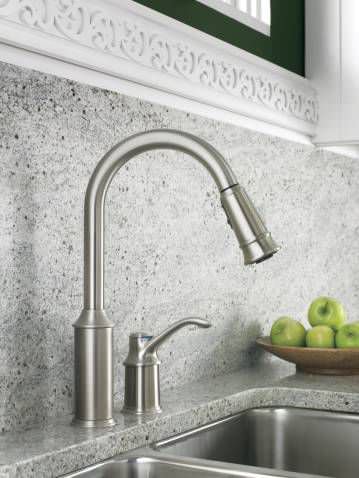 Stainless Steel Mixer Tap Self Closing Kitchen 2 Hole