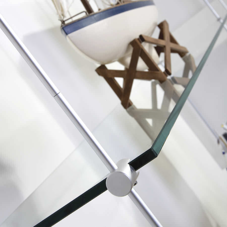 Hanging Shelving System Contemporary Glass For Shops Rod