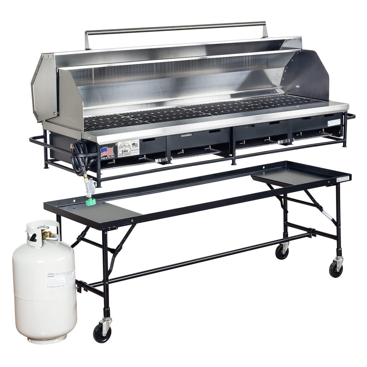 Gas grill A4PLPCI PACKAGE Big John Grills & Rotisseries floor