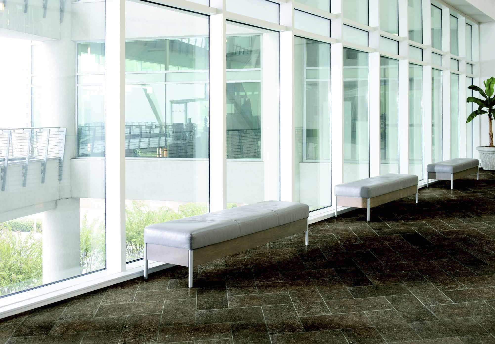 Porcelain stoneware tile - LIMESTONE - Crossville - aged / indoor / floor