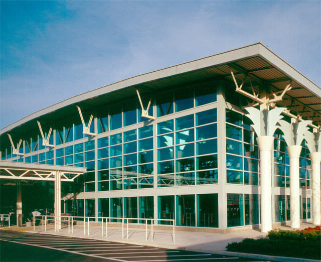 Aluminum And Glass Curtain Wall Glass Series 401 Nt Efco