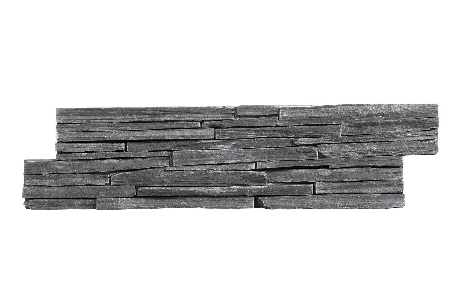 Natural stone wall cladding panel - JET DARK THIN SET - CUPA STONE ...