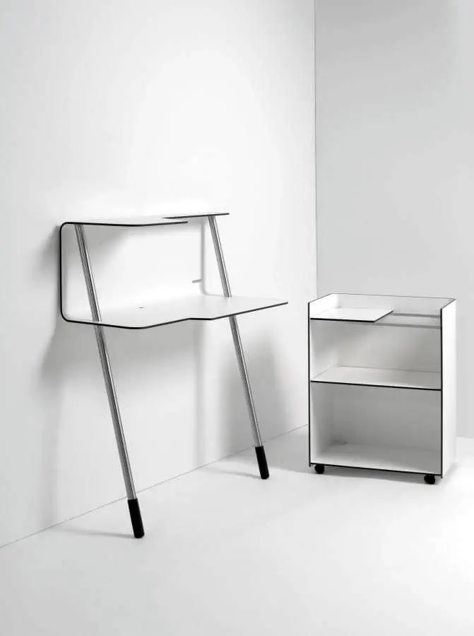 Shelf on casters - WALLBOY - Jonas & Jonas - contemporary / HPL