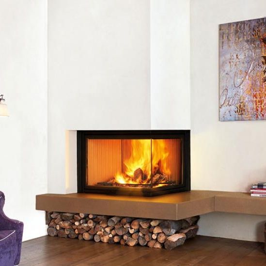 Contemporary fireplace surround BRISTOL CON PANCA Piazzetta