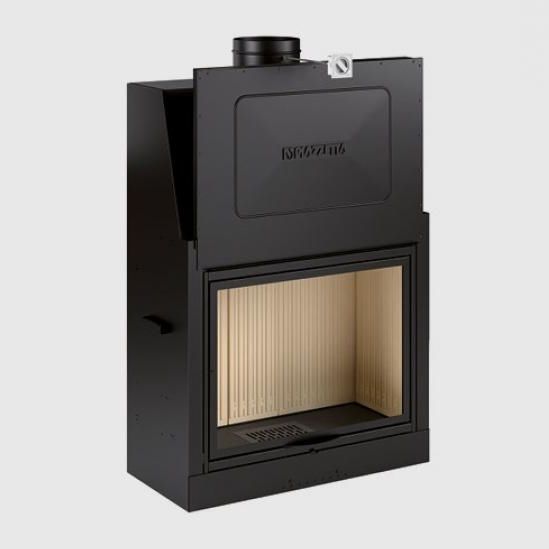 Closed wood hearth - MA 262 SL - Piazzetta - 1-sided / steel / cast iron