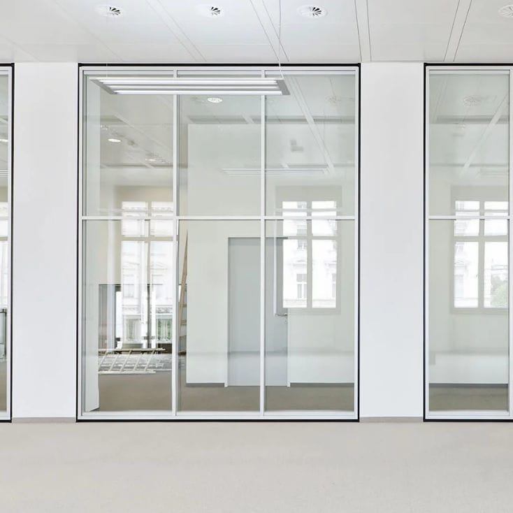 Removable partition - R-PLATFORM - Bene GmbH - glazed / double-glazed ...