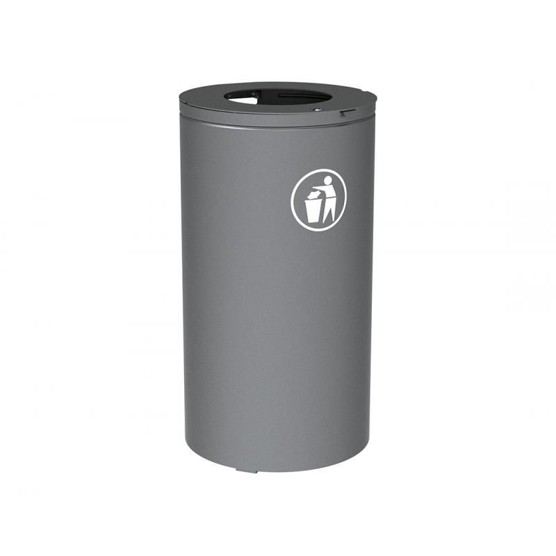 Public trash can - Olbia - PROCITY - galvanized steel / sheet steel ...