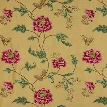 Curtain fabric - SUMMER PALACE : ORIENTAL POPPY - Colefax Curtain fabric - SUMMER PALACE : ORIENTAL POPPY - Colefax