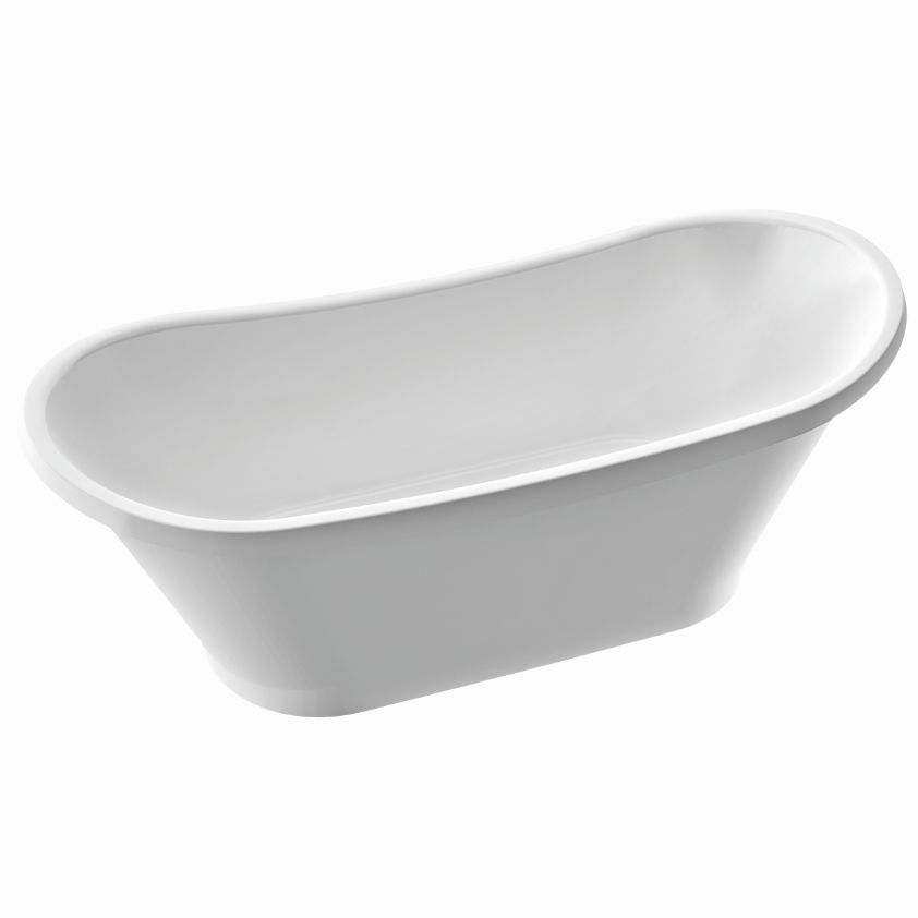 Free Standing Bathtub Oval Composite Pia Marmorin