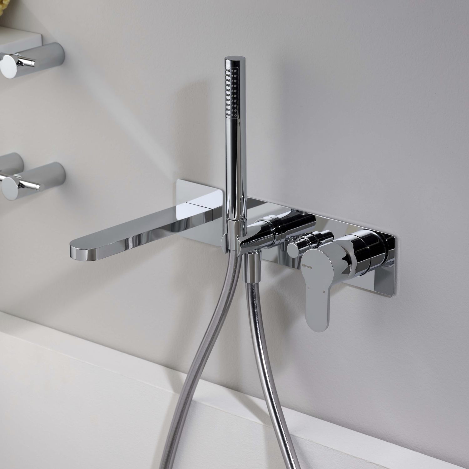 Bathtub Mixer Tap - Pr37eb101crl - Ritmonio Rubinetterie Srl - Wall 