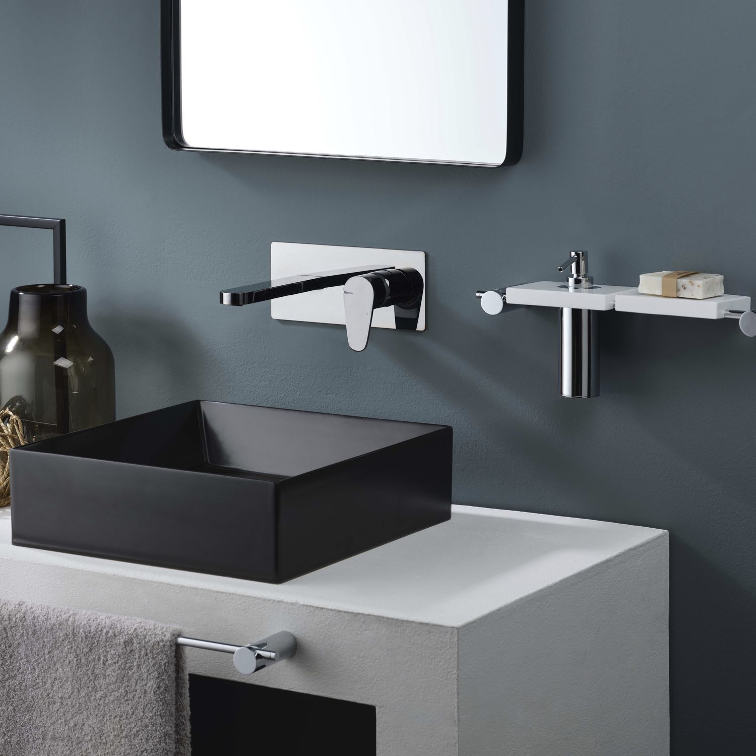 Washbasin Mixer Tap - Pr38ah101crl - Ritmonio Rubinetterie Srl - Wall 