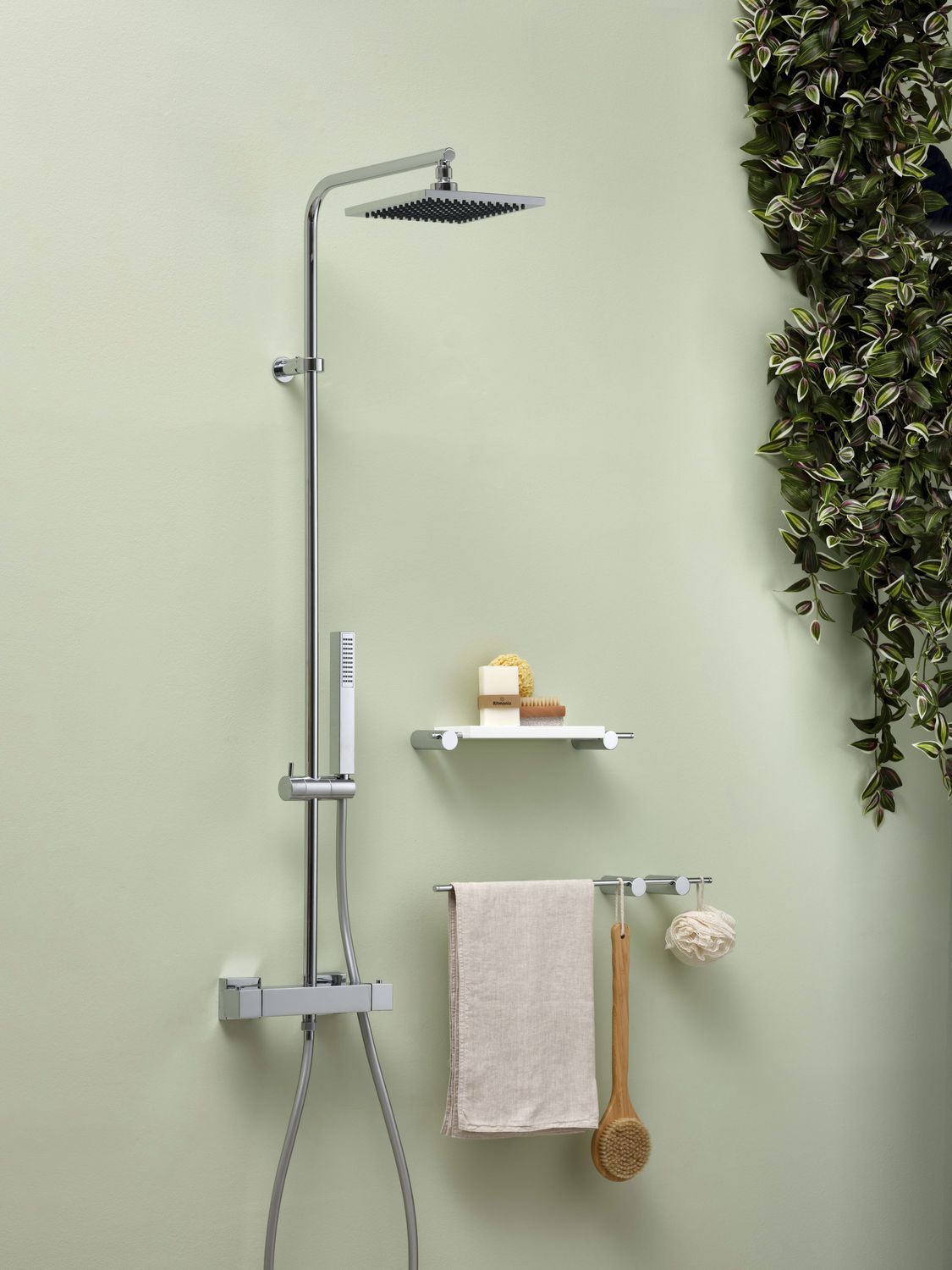 Wallmounted shower set 7ADN205 Ritmonio Srl contemporary / commercial / with