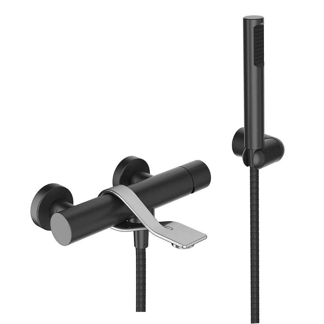 Bathtub mixer tap - NB850101 - Webert - wall-mounted / stainless steel ...