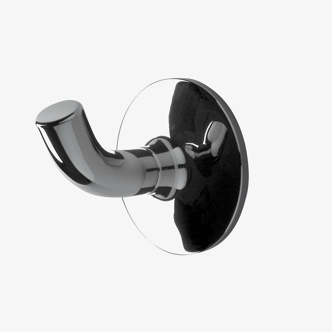 Contemporary coat hook PTRH29 Waterworks chromed metal / brass