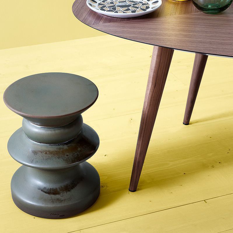 Original design side table - TETI - Zanotta - porcelain stoneware ...