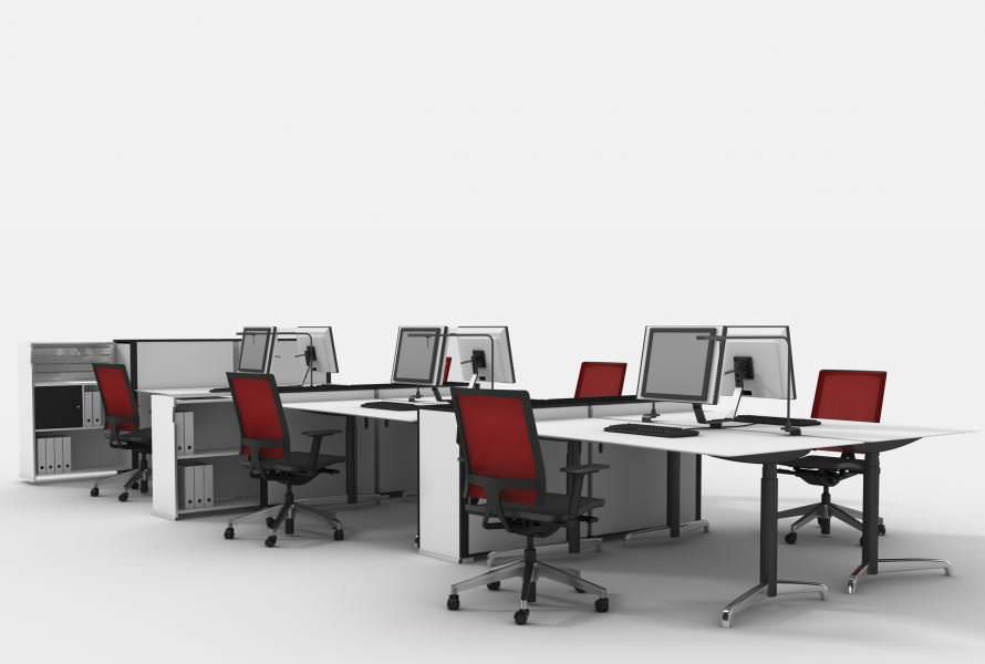 Workstation Desk Wooden Laminate Contemporary Genese By Workstation Desk Wooden Laminate