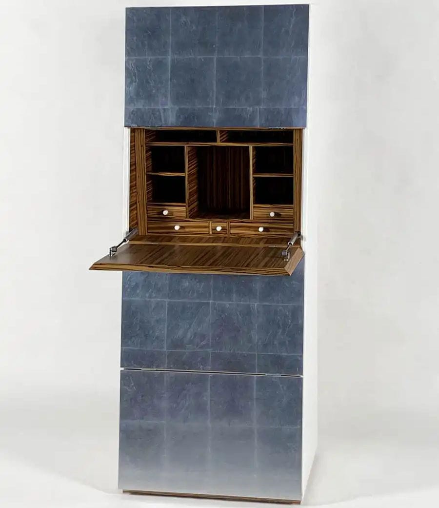 Contemporary bar cabinet - SLAB - Bernini Gallery - zebrano / laminate ...