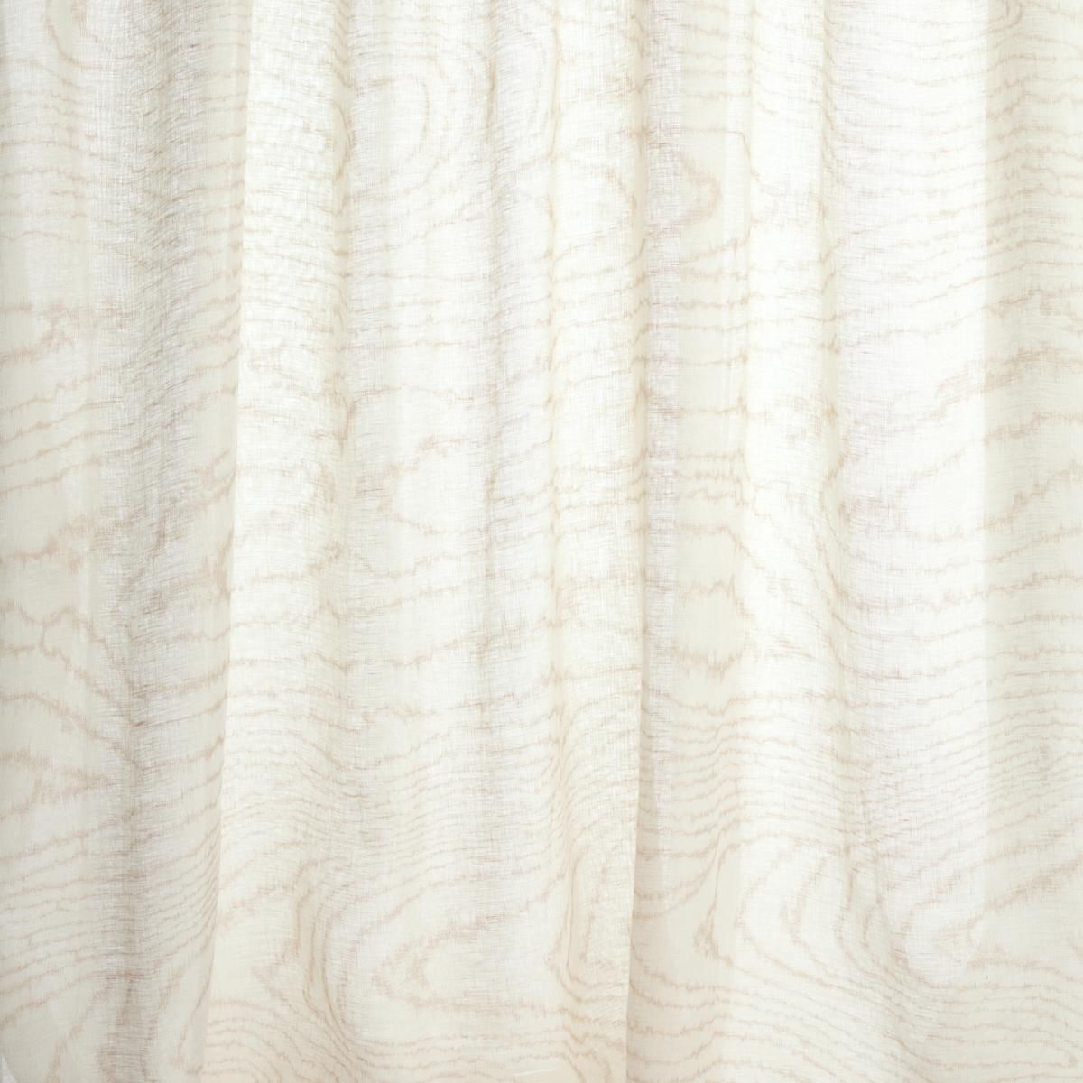 Patterned sheer curtain fabric - FAUX BOIS - F. SCHUMACHER \u0026 CO. - linen /  transparent / home, image size:1200x1200