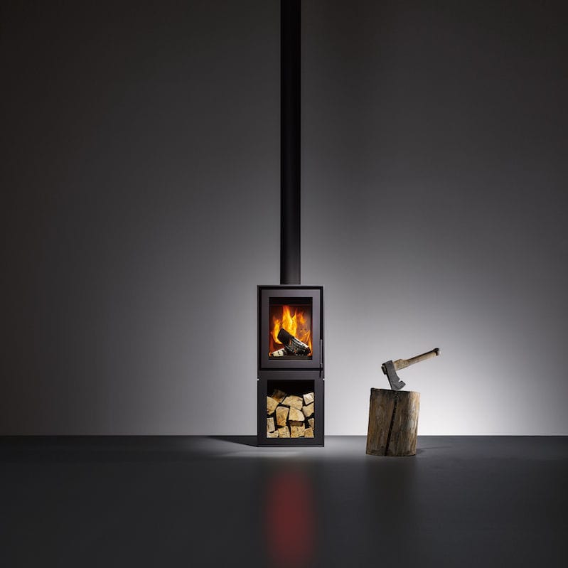 Wood Heating Stove Steel Contemporary Box Bellfires